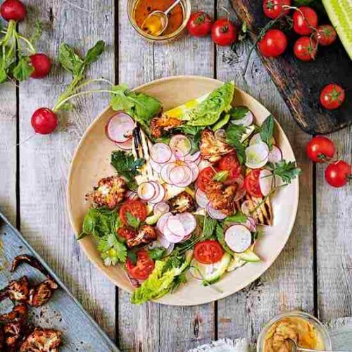 Roasted Cauliflower Fattoush
